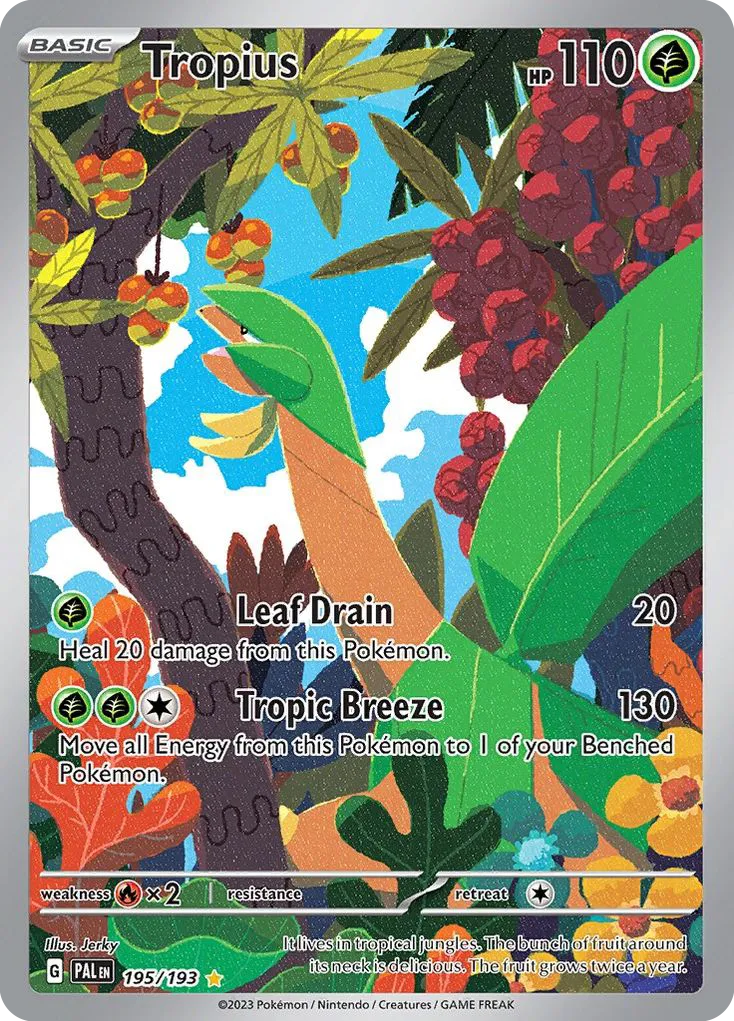 2023 Paldea Evolved Tropius Common #007/193 Common card image