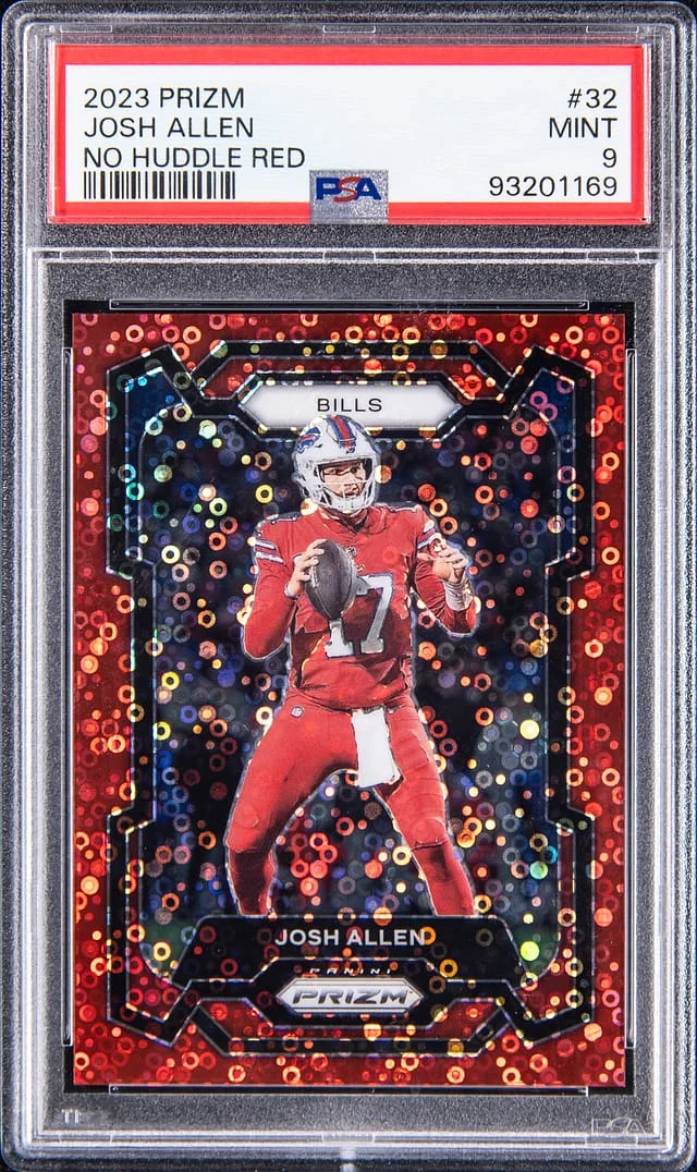 2023 Panin Prizm No Huddle Red Josh Allen #32 card image