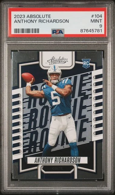 2023 Panini Absolute Anthony Richardson Splash Spectrum #104 card image