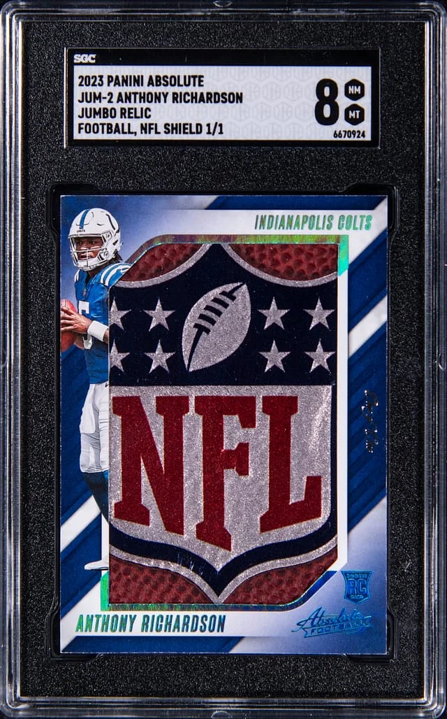 2023 Panini Absolute Anthony Richardson Jumbo Relic #JUM-2 card image