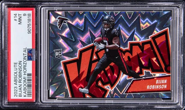 2023 Panini Absolute Bijan Robinson Kaboom! Horizontal #14 card image