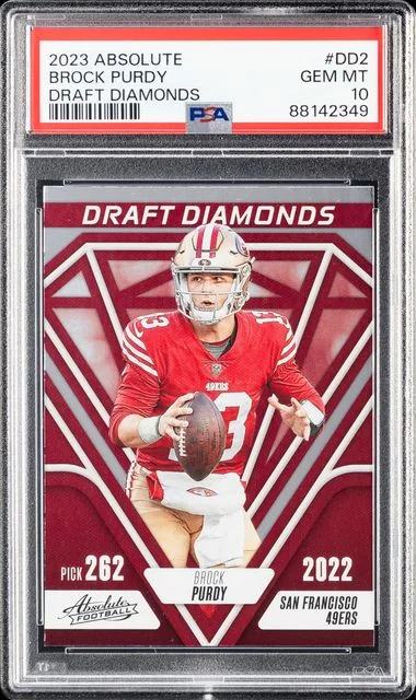 2023 Panini Absolute Brock Purdy Draft Diamonds #DD2 card image