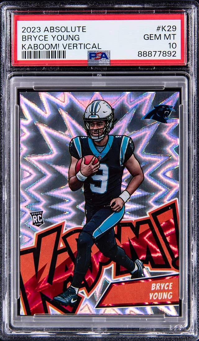 2023 Panini Absolute Bryce Young Kaboom! Vertical #K29 card image