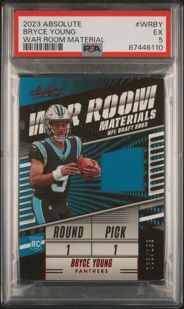 2023 Panini Absolute Bryce Young War Room Materials #WR-BY card image