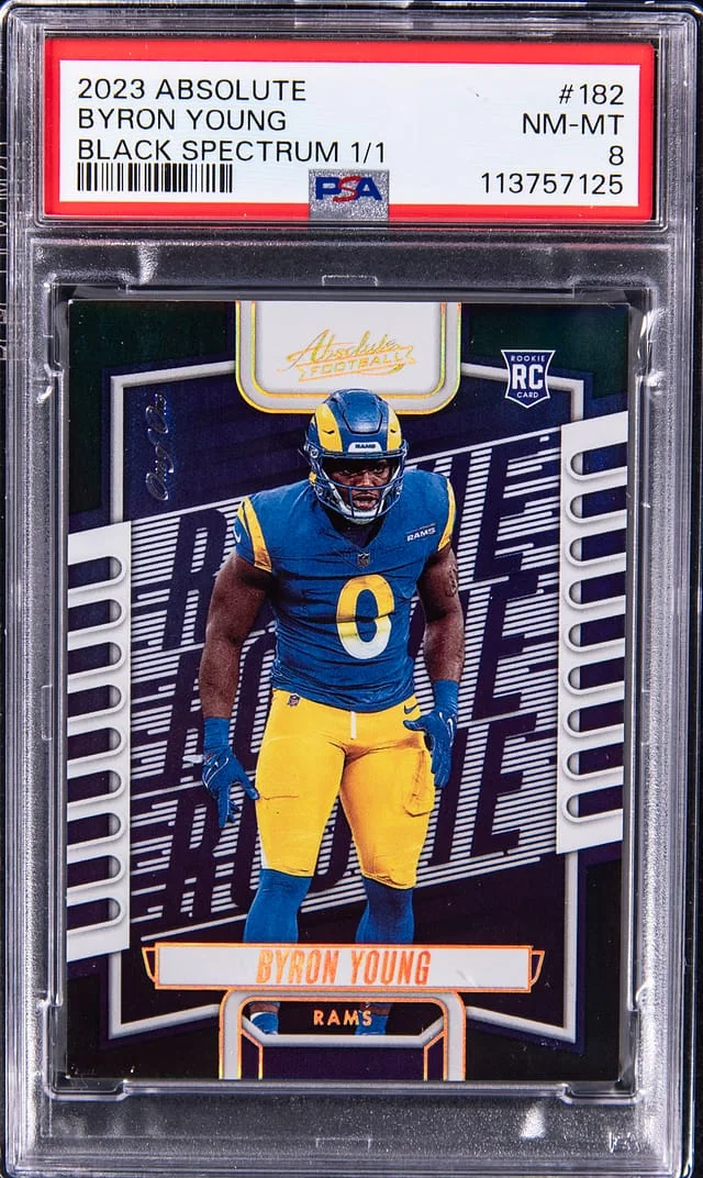 2023 Panini Absolute Byron Young Black Spectrum #182 card image