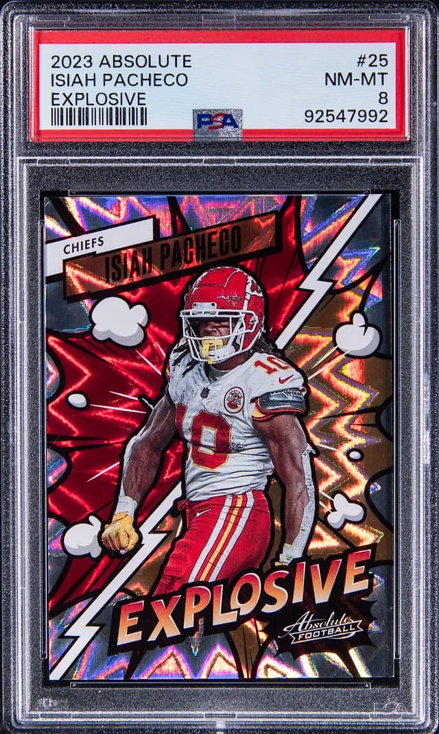 2023 Panini Absolute Isiah Pacheco Explosive #25 card image