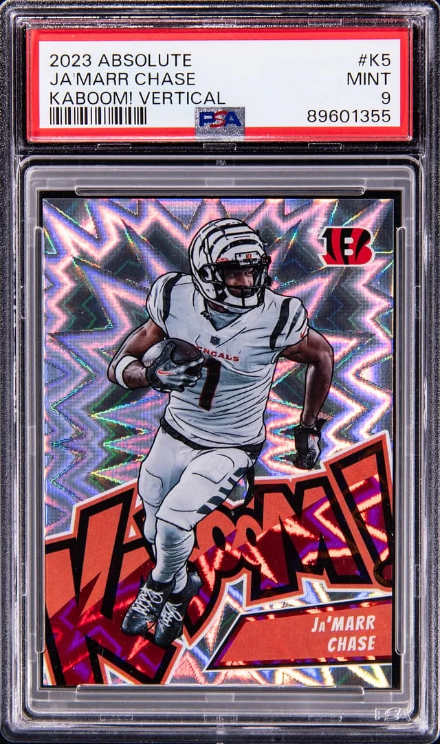 2023 Panini Absolute Ja'Marr Chase Kaboom! Vertical #K5 card image