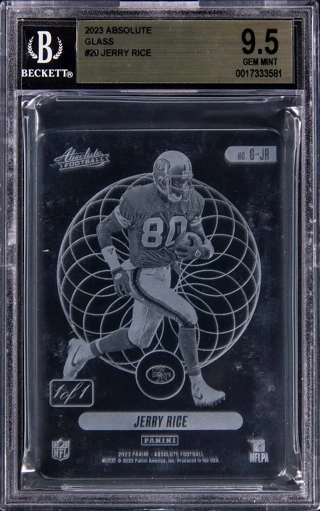 2023 Panini Absolute Jerry Rice Glass #G-JR card image