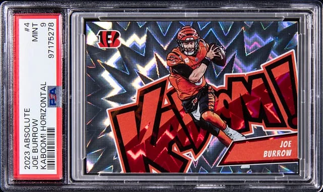 2023 Panini Absolute Joe Burrow Kaboom! Horizontal #4 card image