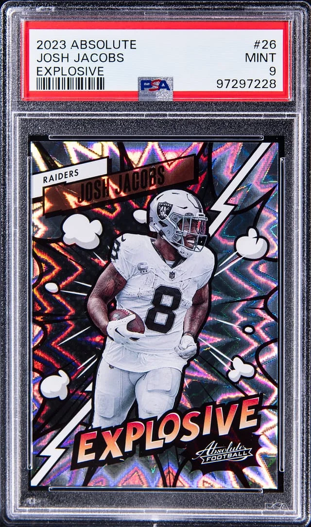 2023 Panini Absolute Josh Jacobs Explosive #26 card image