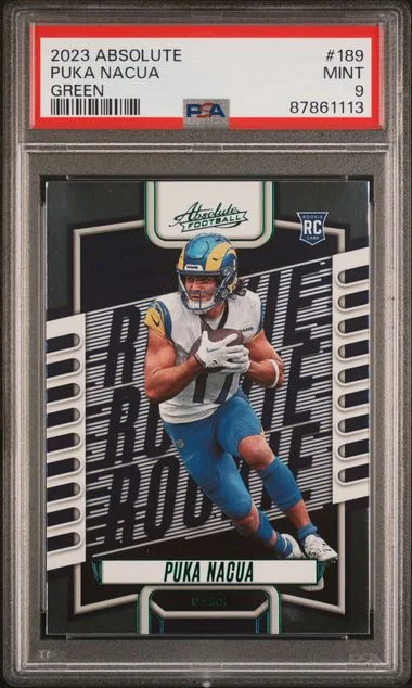 2023 Panini Absolute Puka Nacua Green #189 card image