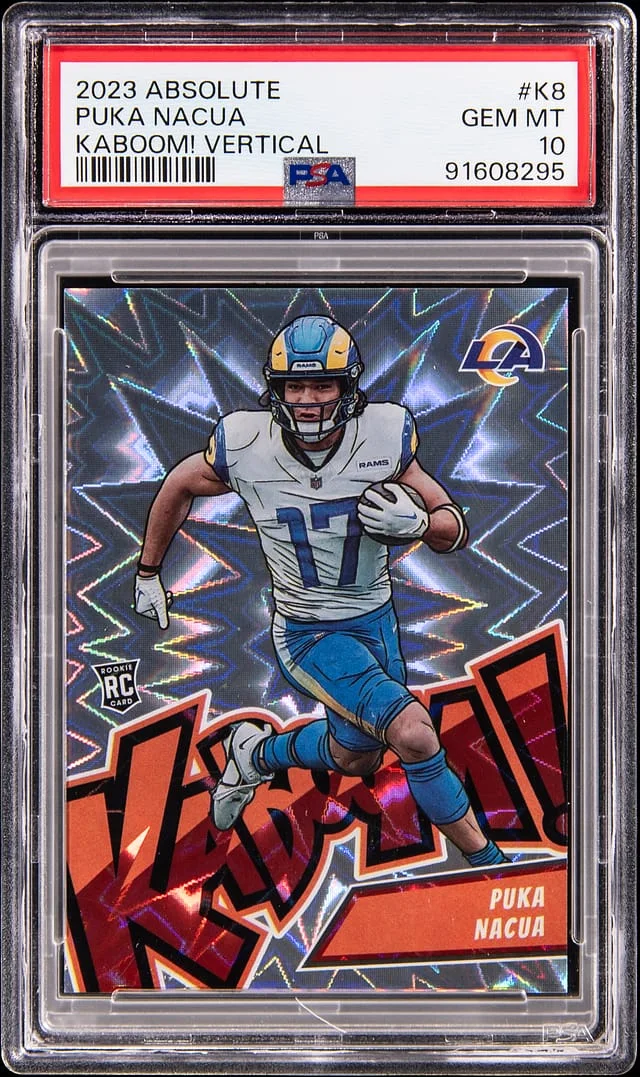 2023 Panini Absolute Puka Nacua Kaboom! Vertical #K8 card image