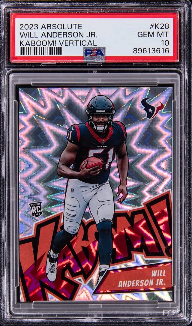 2023 Panini Absolute Will Anderson Jr. Kaboom! Vertical #K28 card image