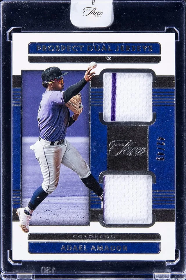 2023 Panini Adael Amador Three and Two Baseball #PDJ-AA card image