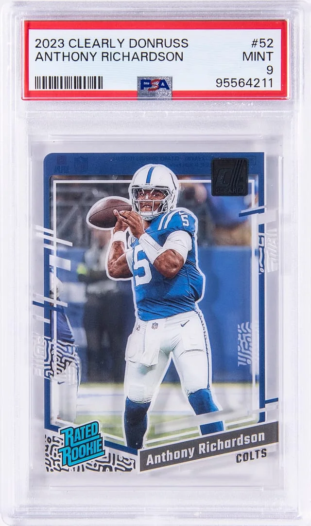 2023 Panini Anthony Richardson Clearly Donruss #52 card image