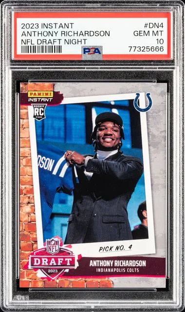 2023 Panini Anthony Richardson Instant NFL Draft Night #DN4 card image