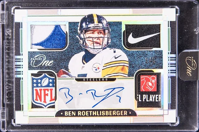 2023 Panini Ben Roethlisberger One Quad Patch Autographs #69 card image