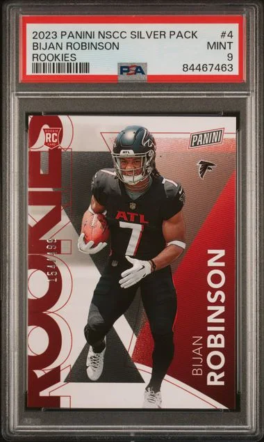 2023 Panini Bijan Robinson National Silver Packs Rookies #4 card image