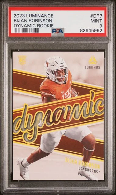 2023 Panini Bijan Robinson Luminance Dynamic Rookies #Dr7 card image