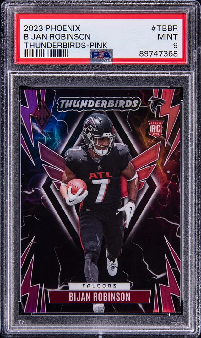 2023 Panini Bijan Robinson Phoenix Thunderbirds Pink #TB-BR card image