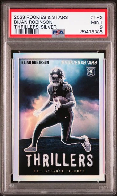 2023 Panini Bijan Robinson Rookies & Stars Thrillers Silver #TH2 card image