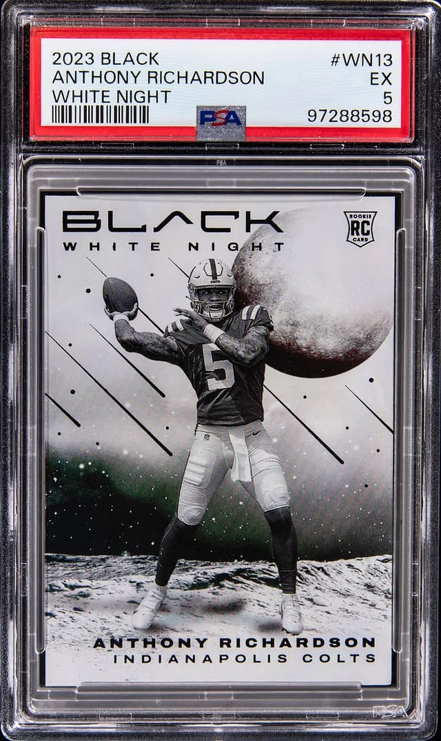 2023 Panini Black Anthony Richardson White Night #WN-13 card image