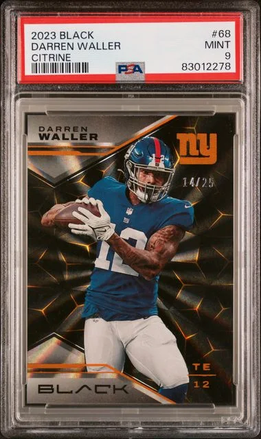 2023 Panini Black Darren Waller Citrine #68 card image