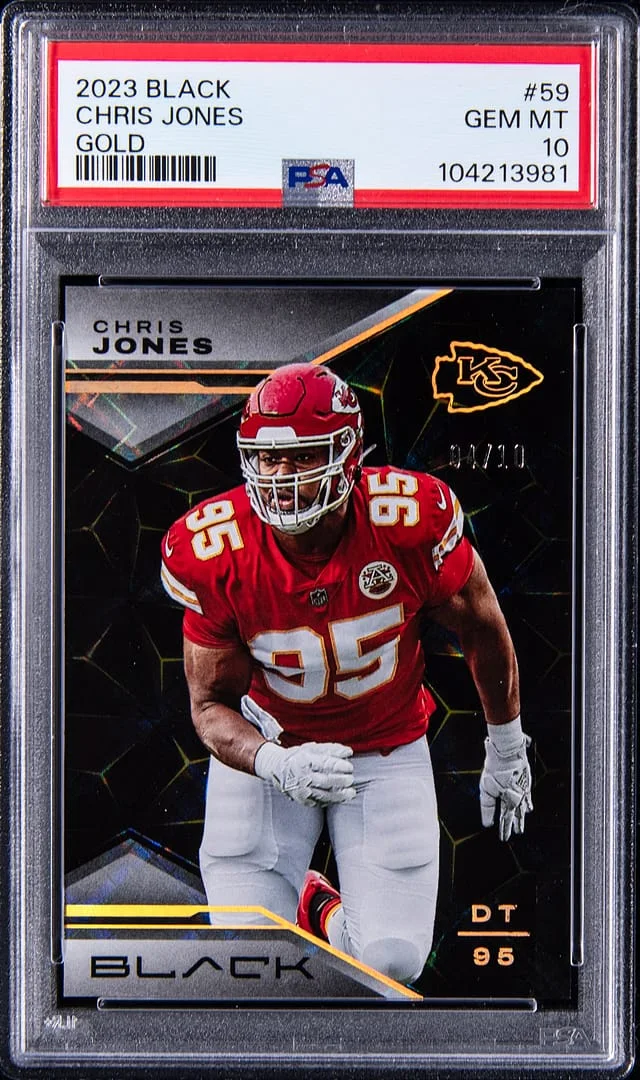 2023 Panini Black Gold Chris Jones #59 card image