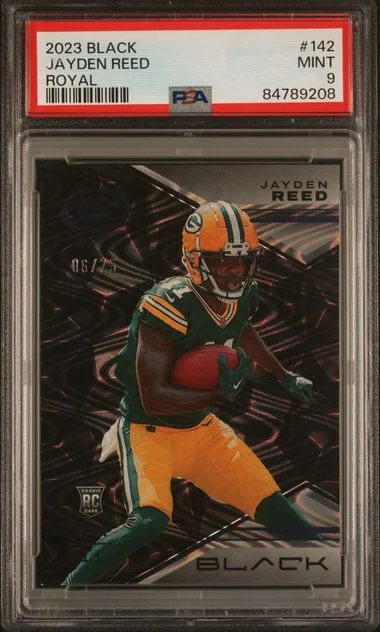 2023 Panini Black Jayden Reed Royal #142 card image