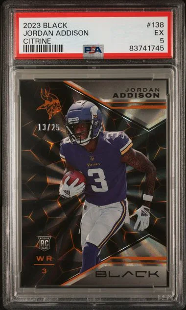 2023 Panini Black Jordan Addison Citrine #138 card image