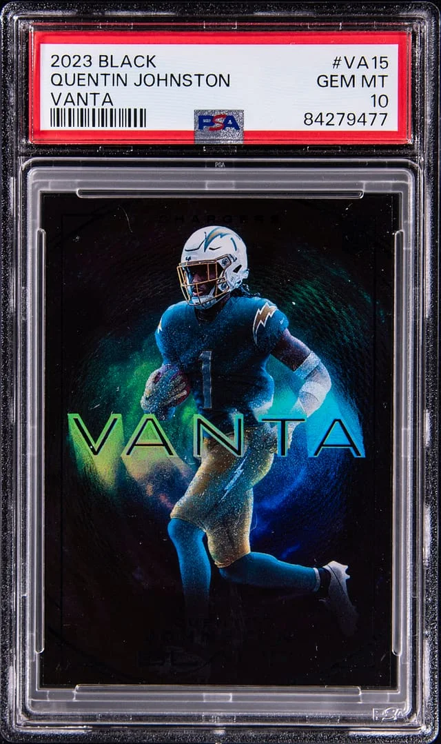 2023 Panini Black Quentin Johnson Vanta #VA15 card image