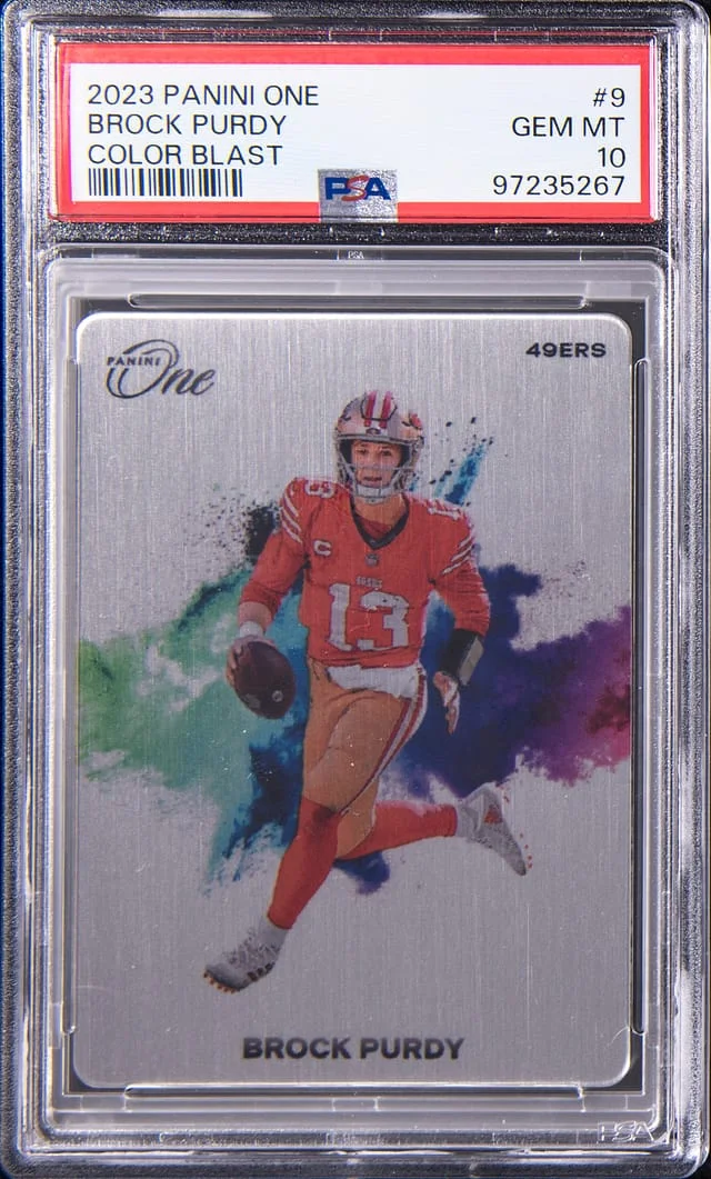 2023 Panini Brock Purdy One Color Blast #9 card image
