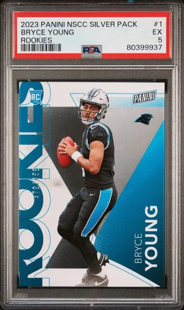 2023 Panini Bryce Young National Silver Packs Rookies #1 card image