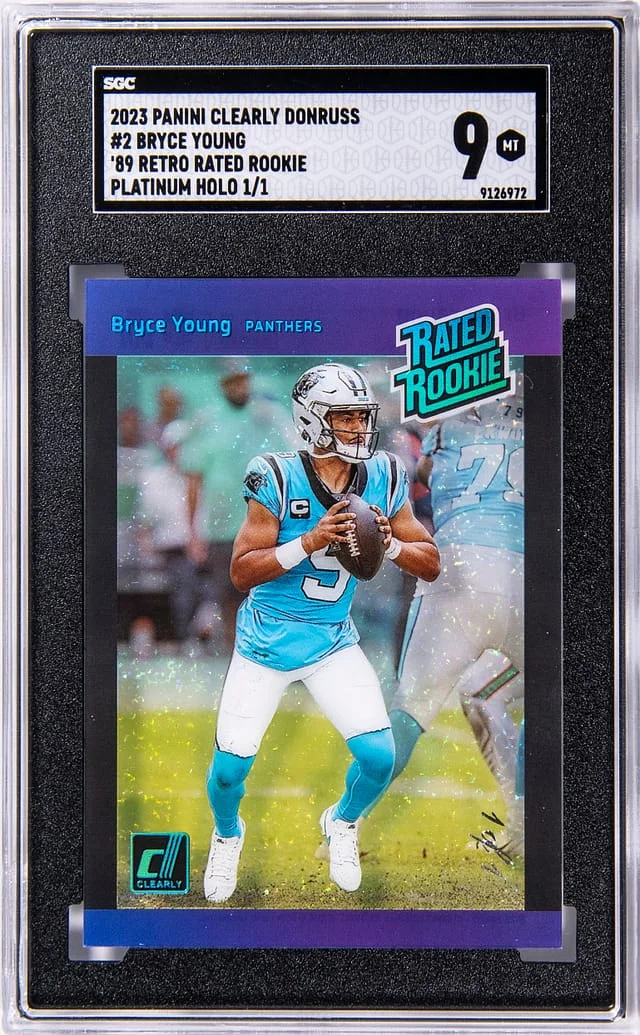 2023 Panini Bryce Young Clearly Donruss '89 Retro Rated #2 card image