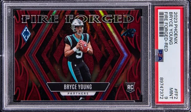 2023 Panini Bryce Young Phoenix Fire Forged Red #FF-2 card image