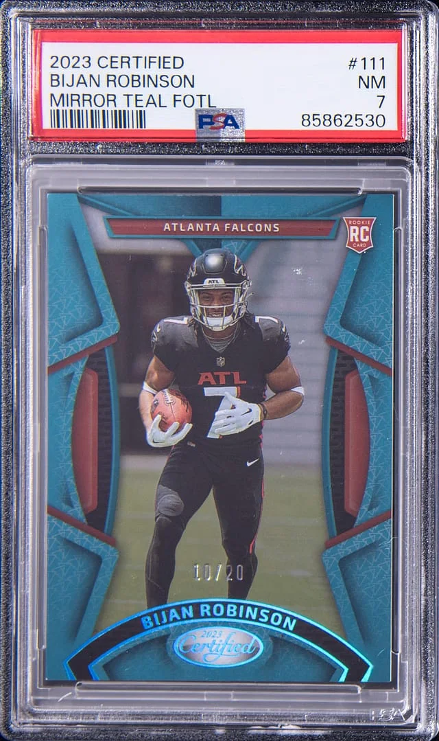 2023 Panini Certified Bijan Robinson Mirror Bronze #111 card image