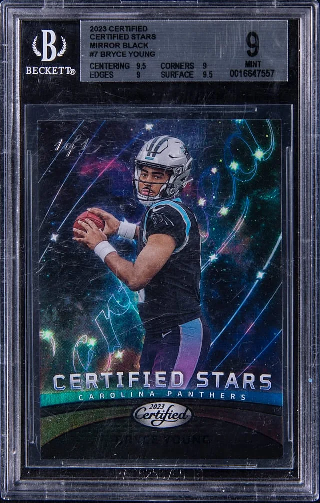 2023 Panini Certified Bryce Young Stars Mirror Black #7 card image