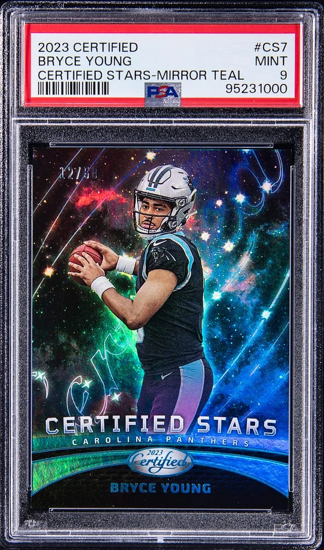 2023 Panini Certified Bryce Young Stars Mirror Teal #CS-7 card image