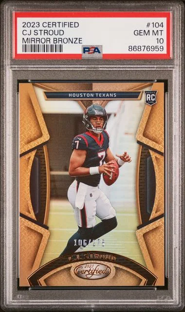 2023 Panini Certified CJ Stroud Mirror Pink #104 card image