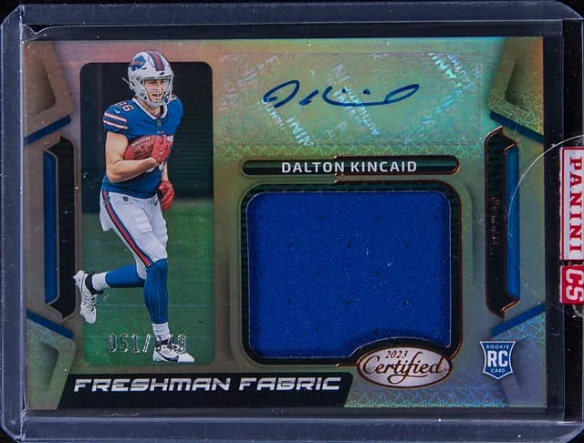 2023 Panini Certified Dalton Kincaid Freshman Fabric Material Signatures Bronze #FFMS5 card image