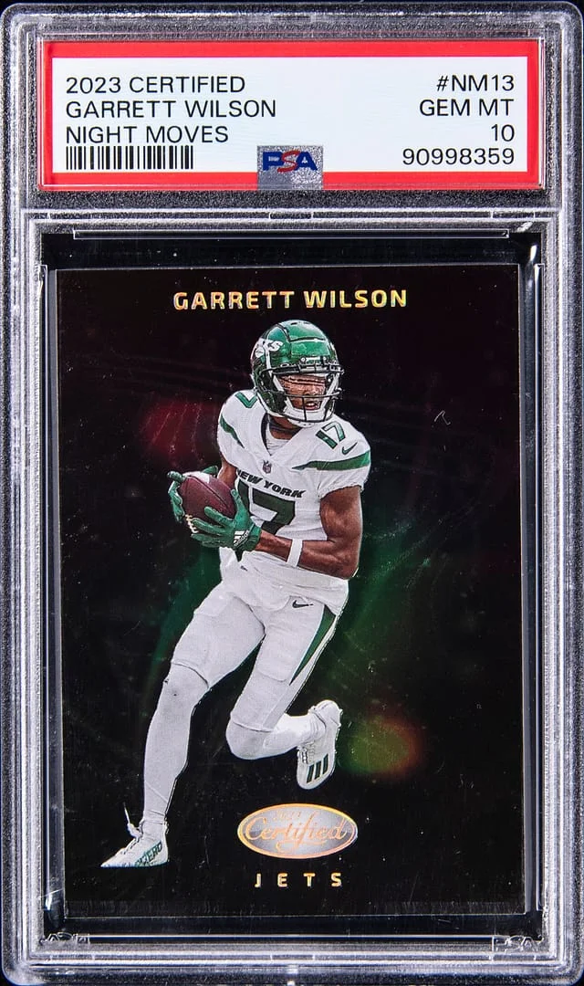 2023 Panini Certified Garrett Wilson Night Moves #NM13 card image