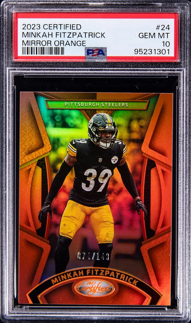 2023 Panini Certified Minkah Fitzpatrick Mirror Orange #24 card image