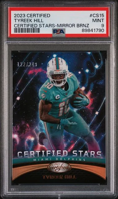 2023 Panini Certified Tyreek Hill Certified Stars Mirror Bronze #CS15 card image