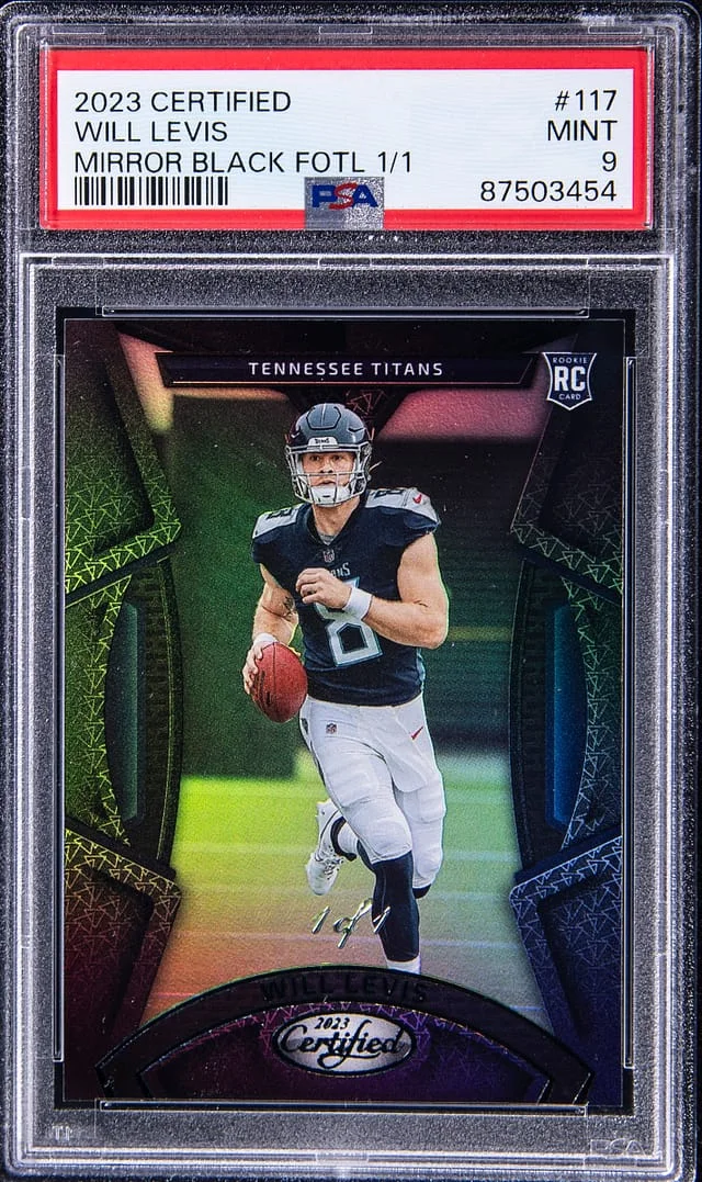 2023 Panini Certified Will Levis Mirror Black 1st Off The Line (FOTL) #117 card image