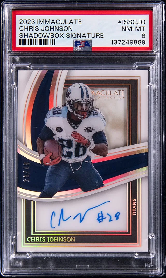 2023 Panini Chris Johnson Immcaulate Shadowbox Signature #ISS-CJO card image
