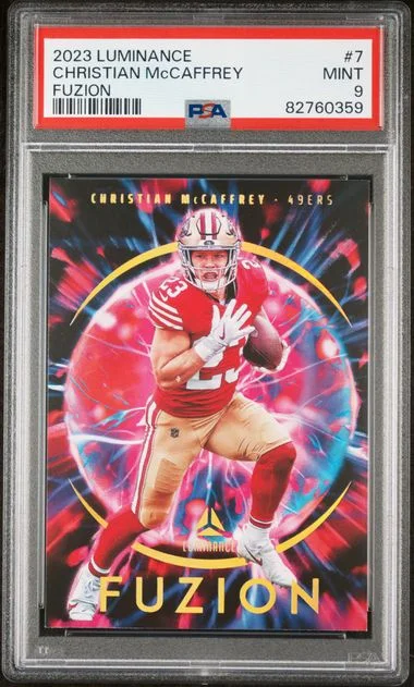 2023 Panini Christian Mccaffrey Luminance Fuzion #7 card image