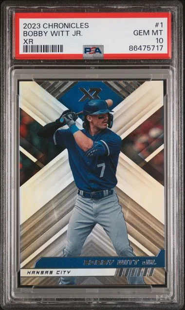 2023 Panini Chronicles Bobby Witt Jr. XR #1 card image
