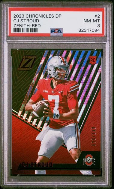 2023 Panini Chronicles Cj Stroud Zenith Red #2 card image