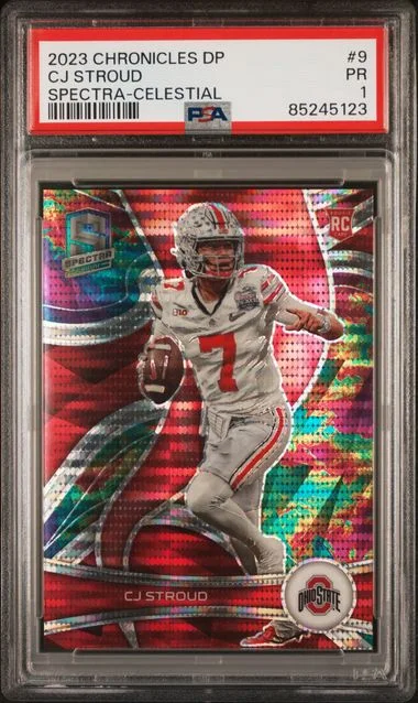 2023 Panini Chronicles C.J. Stroud Spectra Celestial #9 card image