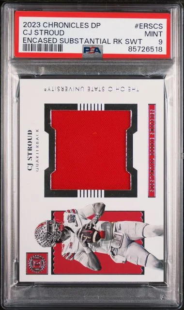2023 Panini Chronicles Cj Stroud Encased Substantial Swatches #ERS-CS card image